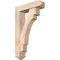 Ekena Millwork Merced Arts and Crafts Smooth Bracket w/ Offset Brace, Douglas Fir, 5 1/2"W x 20"D x 32"H BKT0604X20X32MRC03SDF - alternate 1